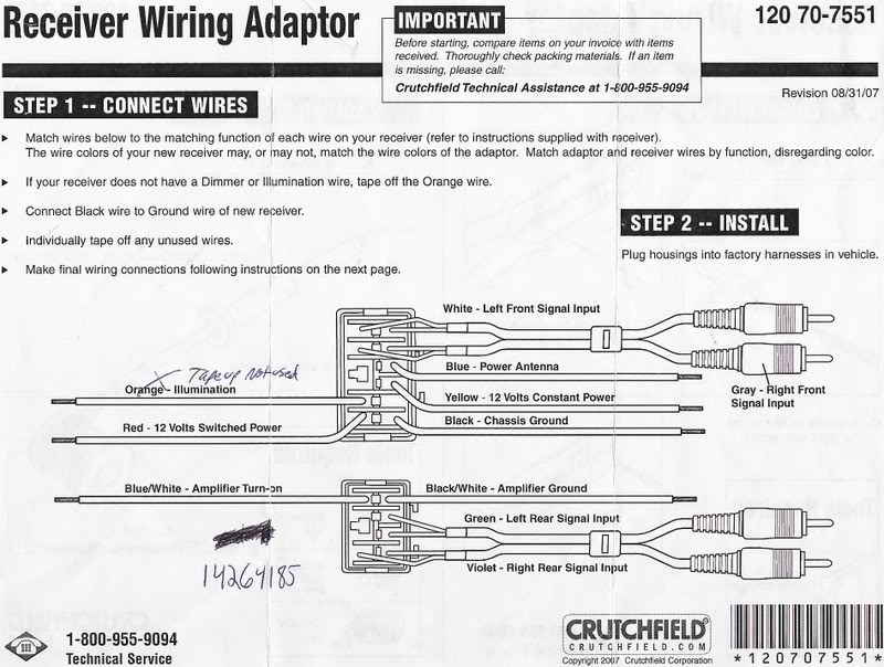 Rockford Fosgate Wiring Harnes