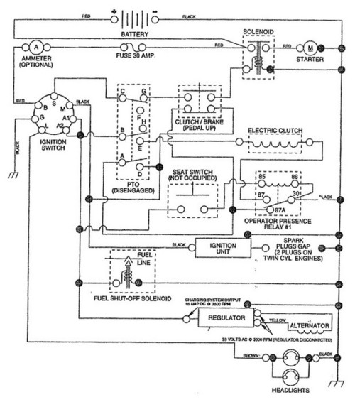 12hp Murray I/c Ignition Switch Wiring Diagram