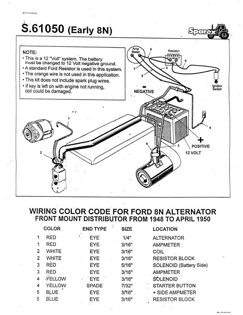 1939 Ford 9n Tractor Wiring Diagram