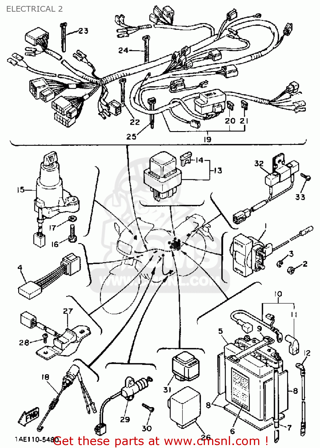 1985 Yamaha Virago 1000 Wiring Diagram