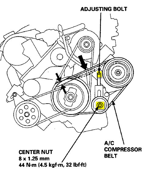 2004 Acura Tsx Serpentine Belt Diagram