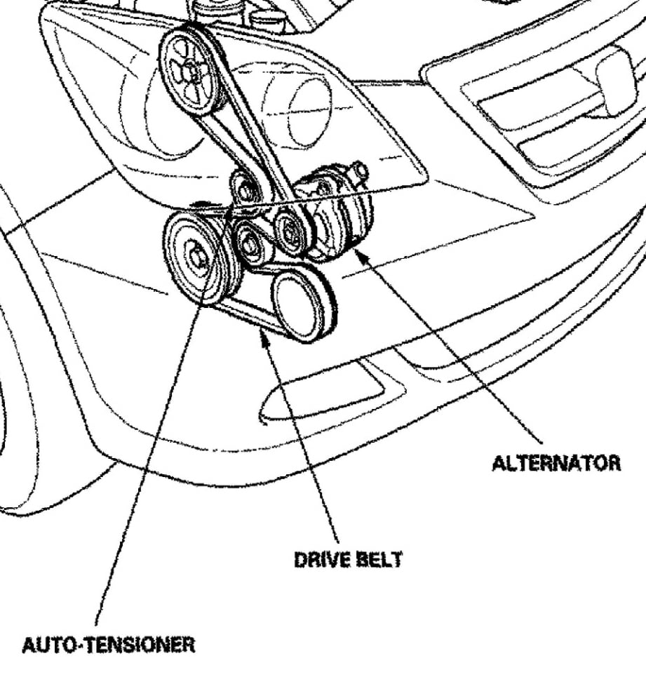 2005 Honda Odyssey Serpentine Belt Diagram