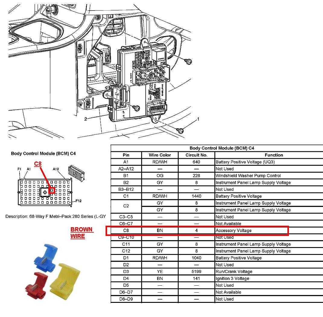 2008 Gmc C5500 Bcm Module Wiring Diagram