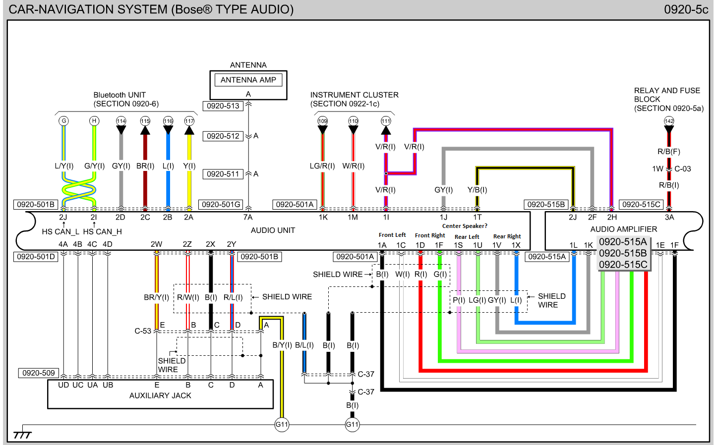 99 Intrigue With Bose Factory Sound Wiring Diagram And Colors