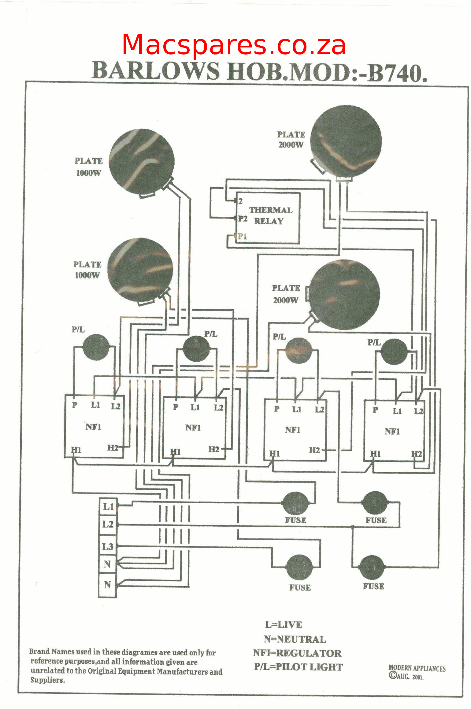 Lamona Electric Hob Wiring Diagram