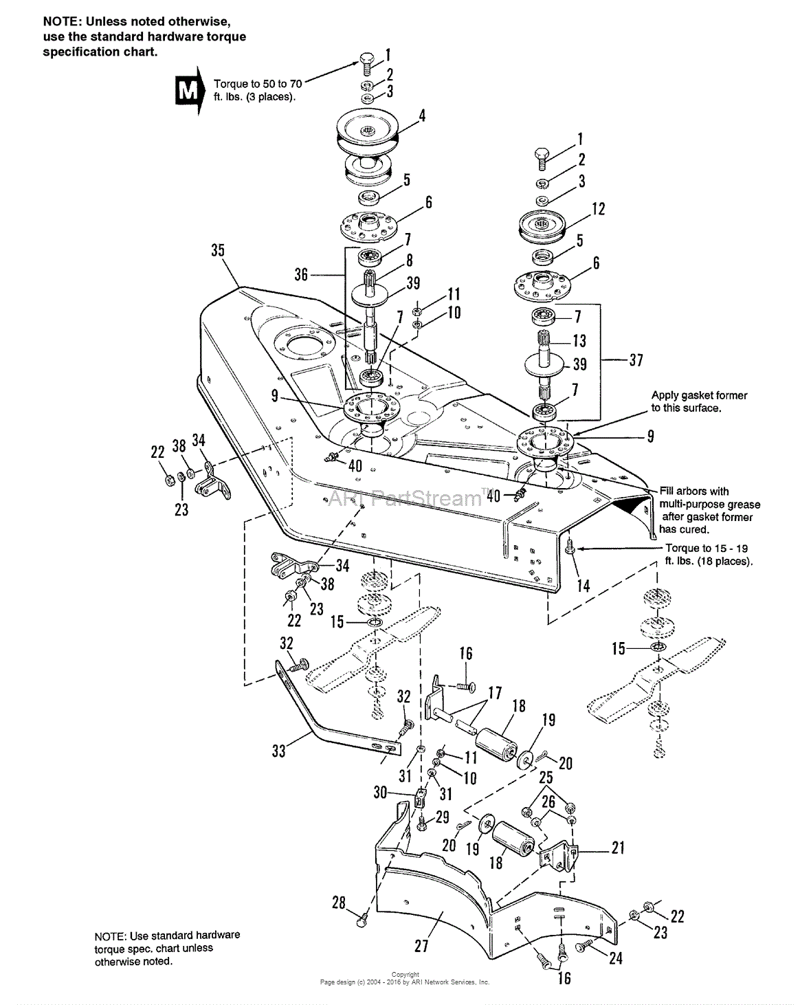 Craftsman Gt Mower Deck Diagram