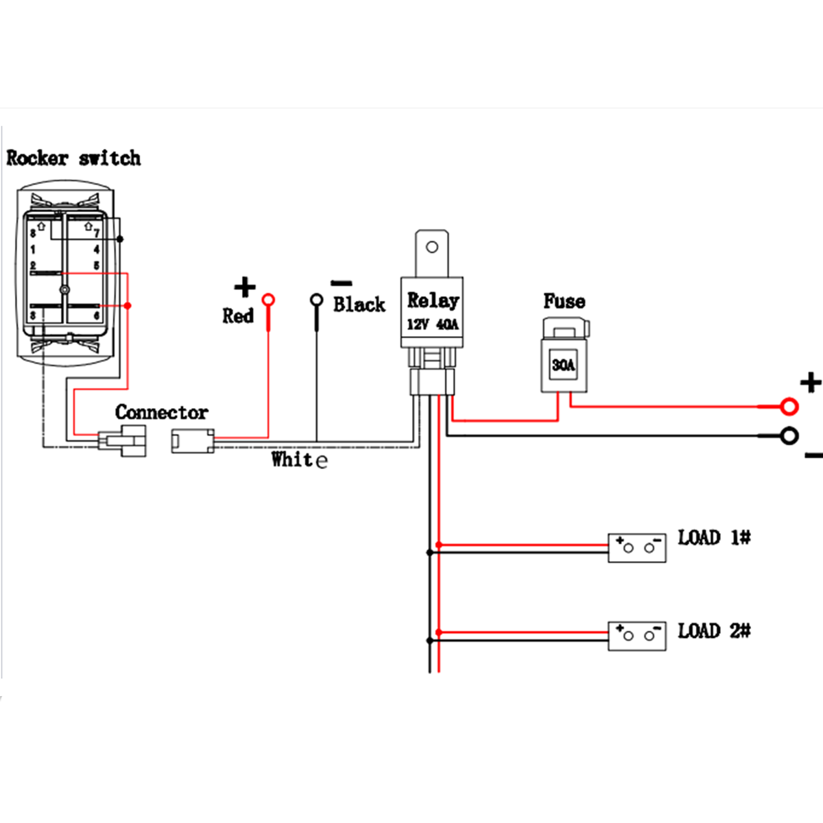 Dorman 84944 8 Pin Rocker Switch 12 Volt Wiring Diagram