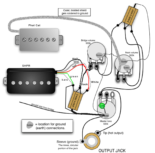 Les Paul Guitar Wiring Diagram from schematron.org