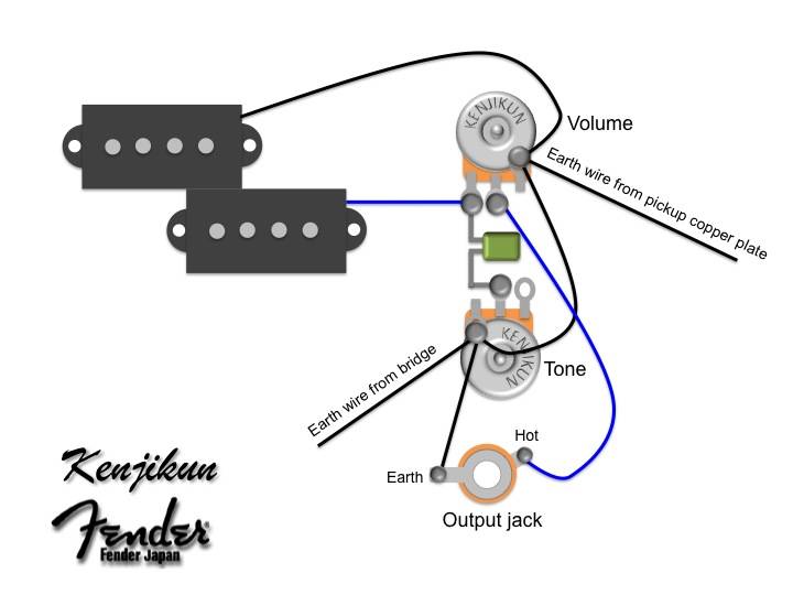 Fender Squier P Bass Wiring Diagram