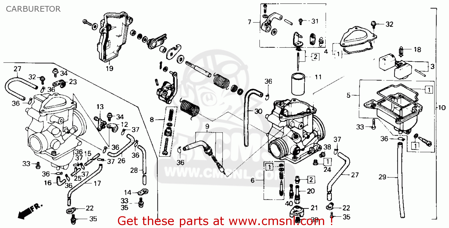 Honda Recon 250 Carburetor Hose Diagram