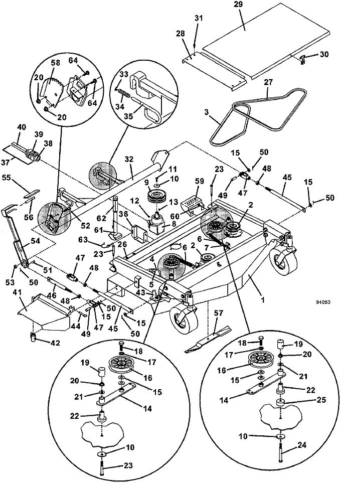 John deere gt235 mower deck belt diagram