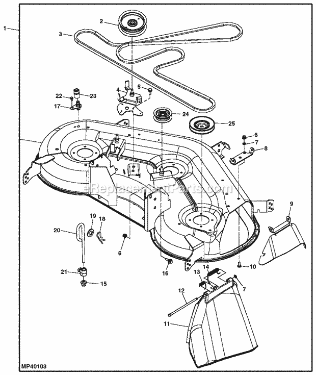 John Deere La145 Belt Routing Diagram