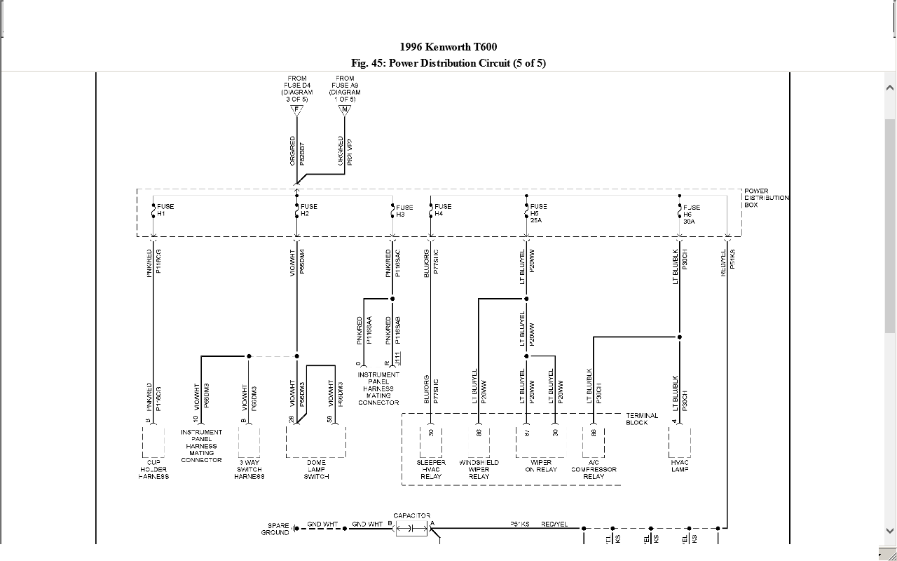 Kenworth W900 Hotline Wiring Diagram