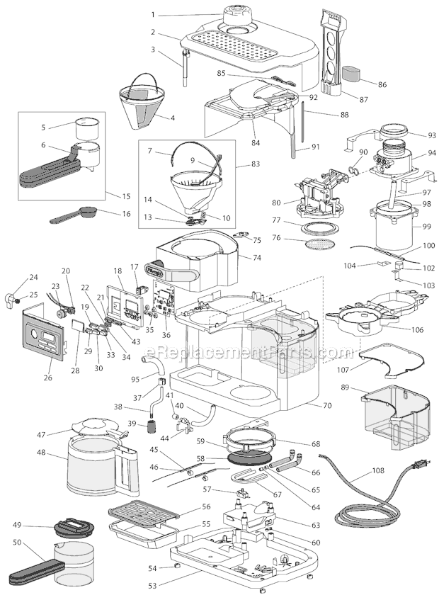 Keurig Coffee Maker Parts Diagram - Free Wiring Diagram