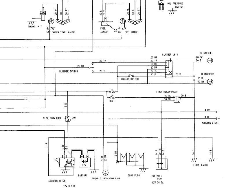 Kubota Tractor L 4330 Diesel Ignition Switch Wiring Diagram