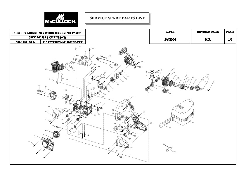 Mcculloch 3200 Chainsaw Parts Diagram Wiring Site Resource