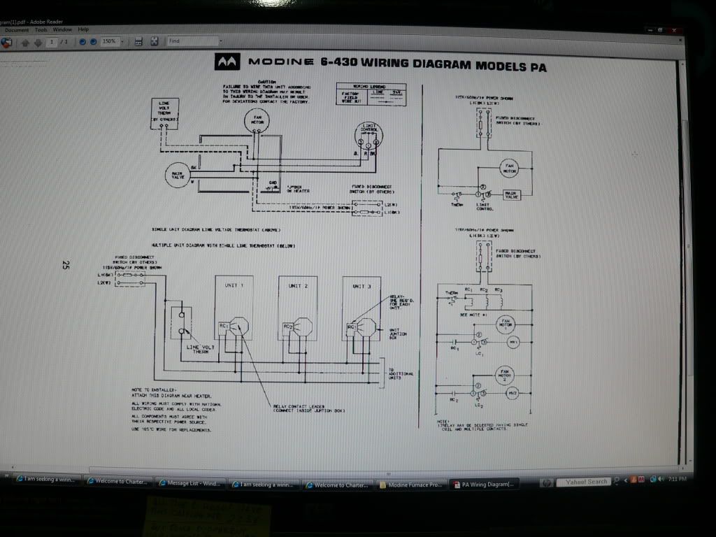 Modine Gas Unit Heater Wiring Diagram
