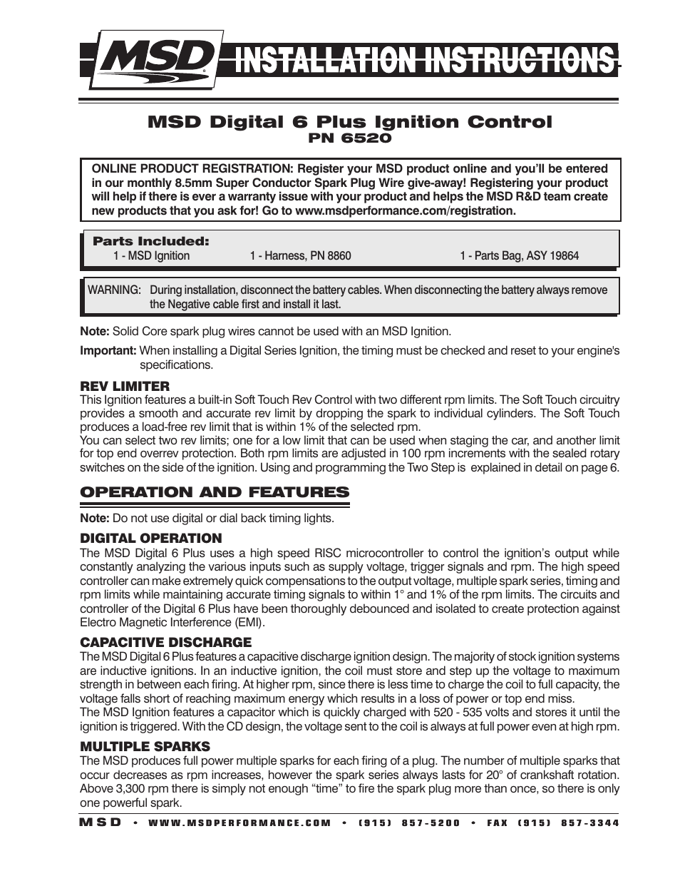 Msd Digital 6 Plus Wiring Diagram