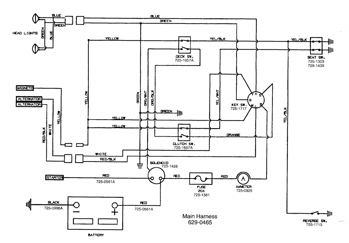 Mtd Yard Machine Wiring Diagram 13af675g062