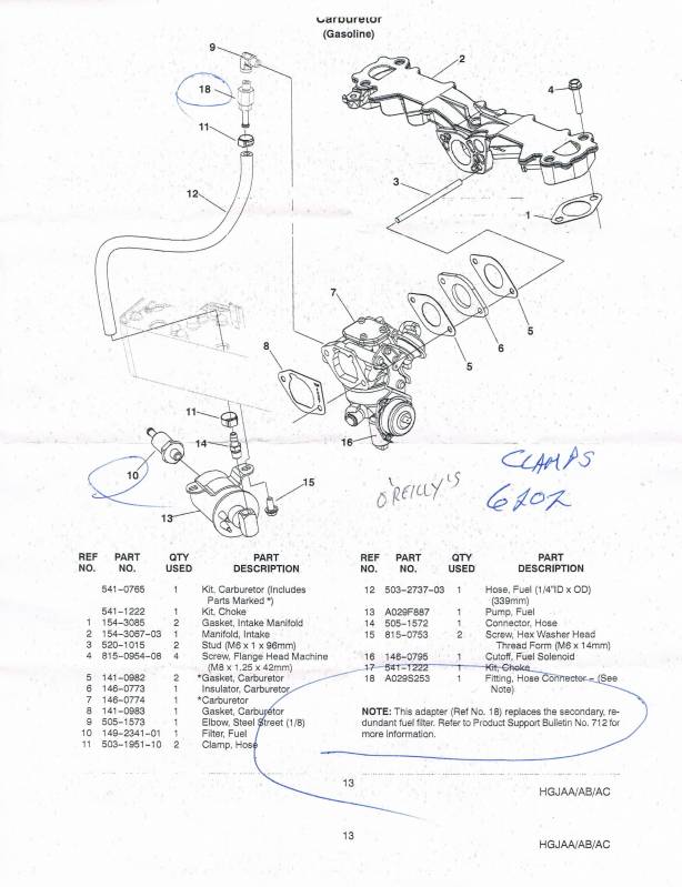 Onan 4000 Carburetor Diagram