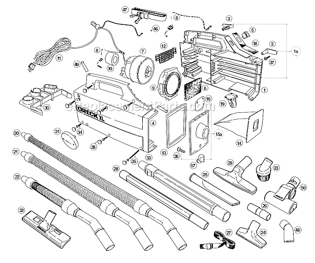 Oreck Xl Parts Diagram Wiring