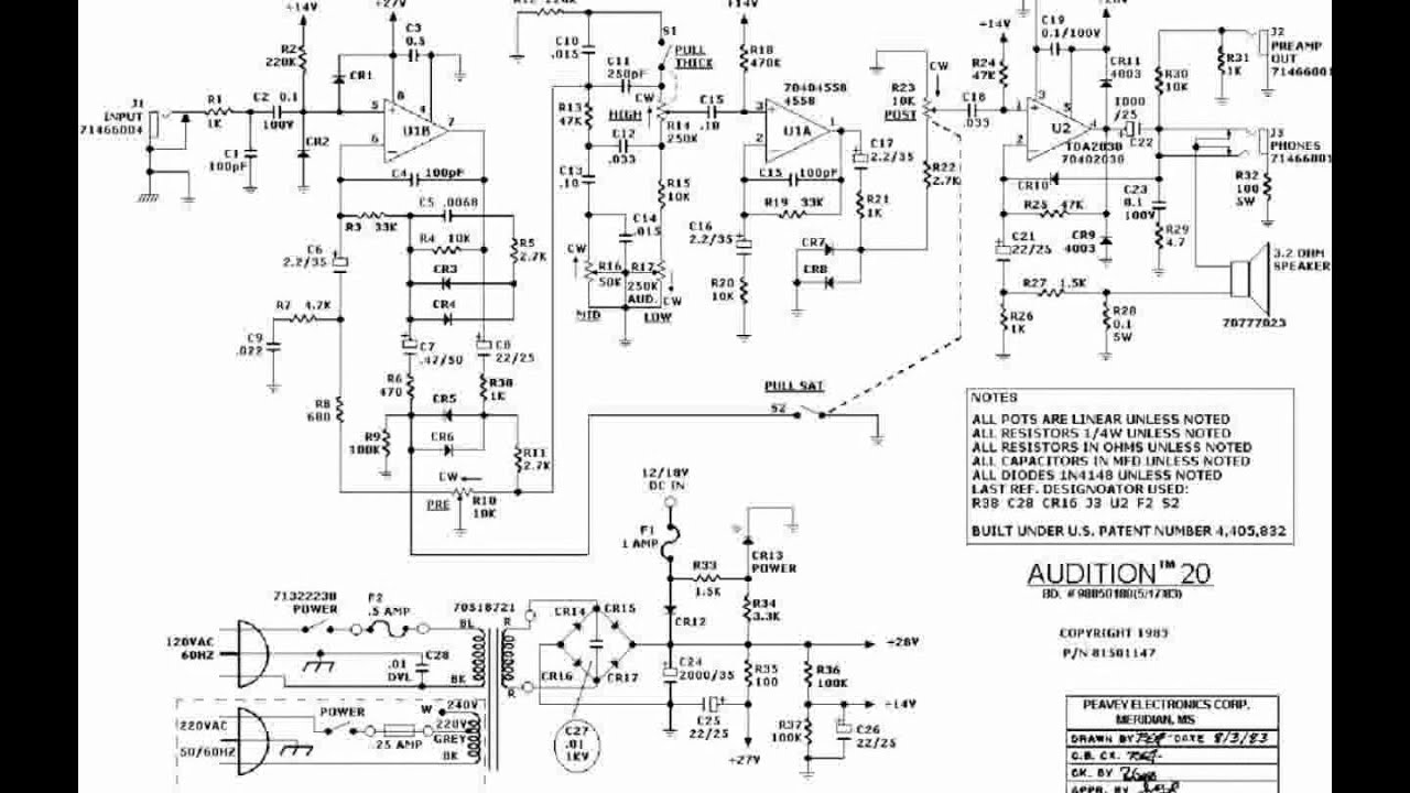 Peavey Xr 600c Wiring Diagram
