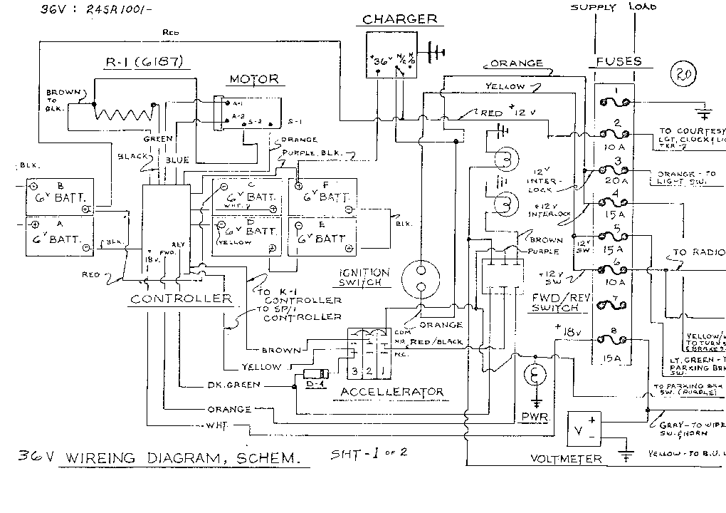 Yamaha 48 Volt Golf Cart Battery Wiring Diagram from schematron.org