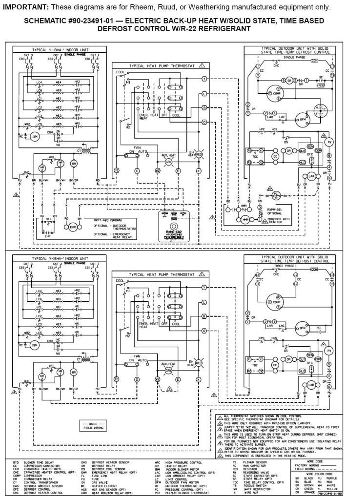 Wiring Diagram Rheem Heat Pump from schematron.org