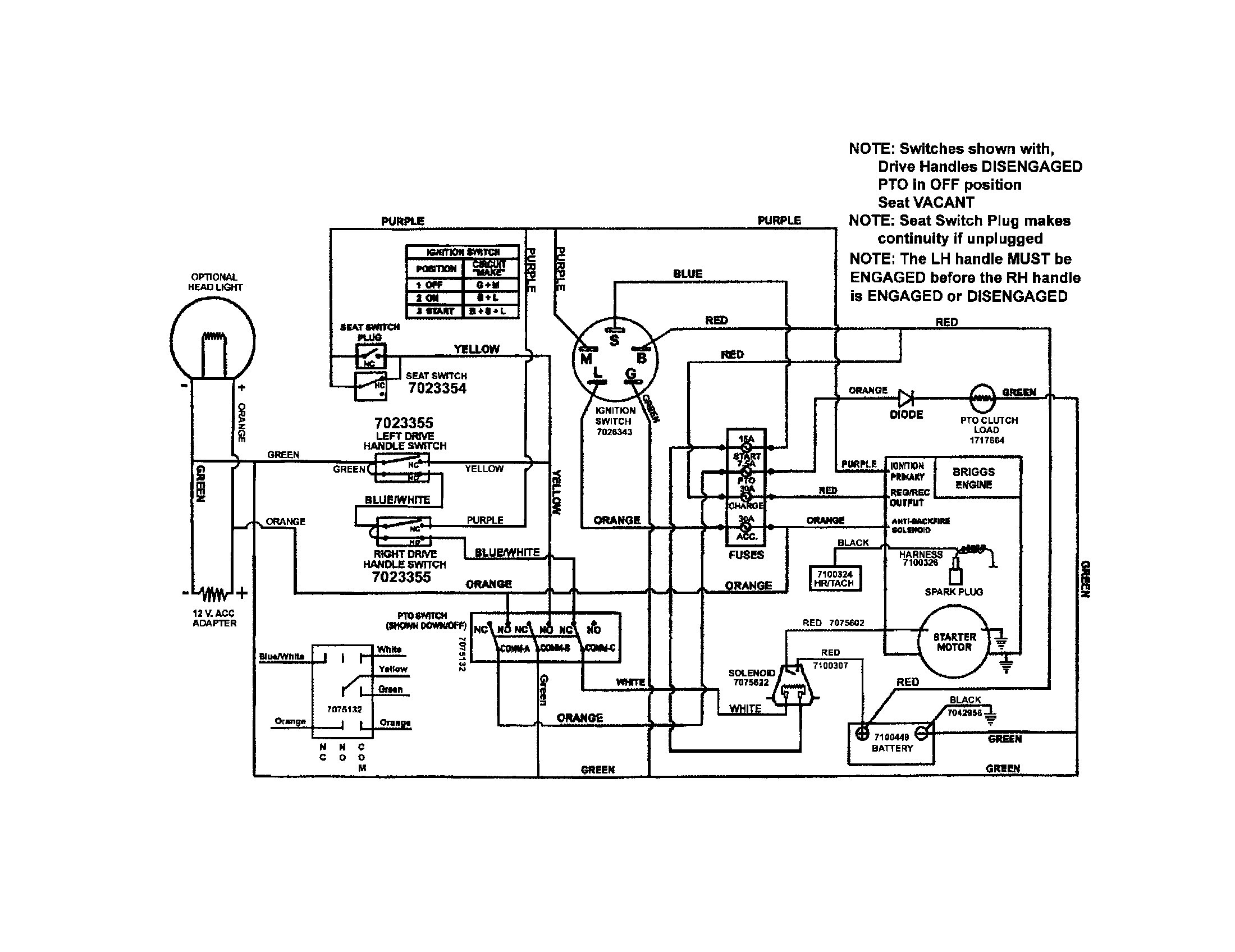 Swisher 60 14.5 Hp Briggs Ignition Switch Wiring Diagram