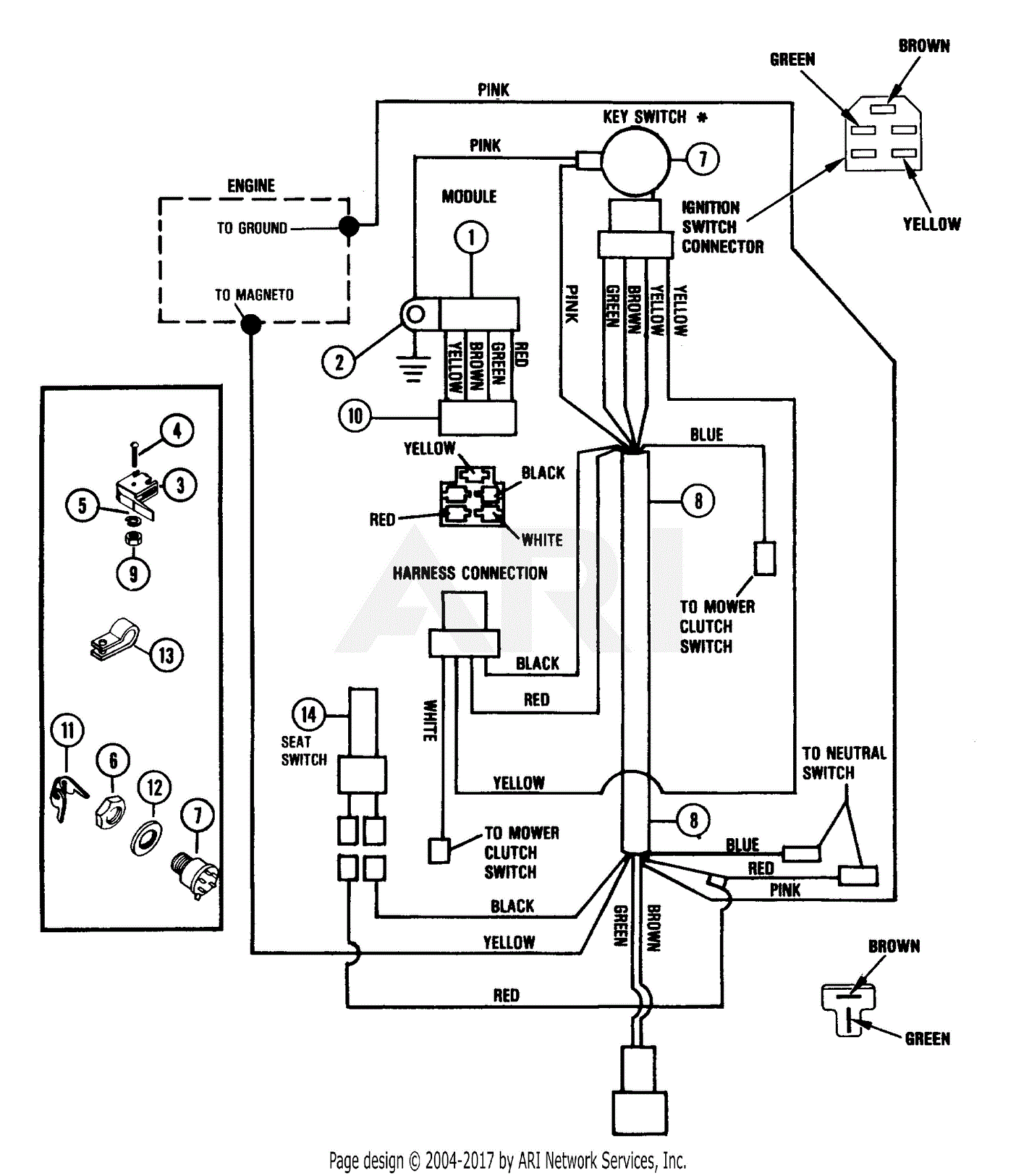 Tractor Ignition Switch Wiring Diagram from schematron.org