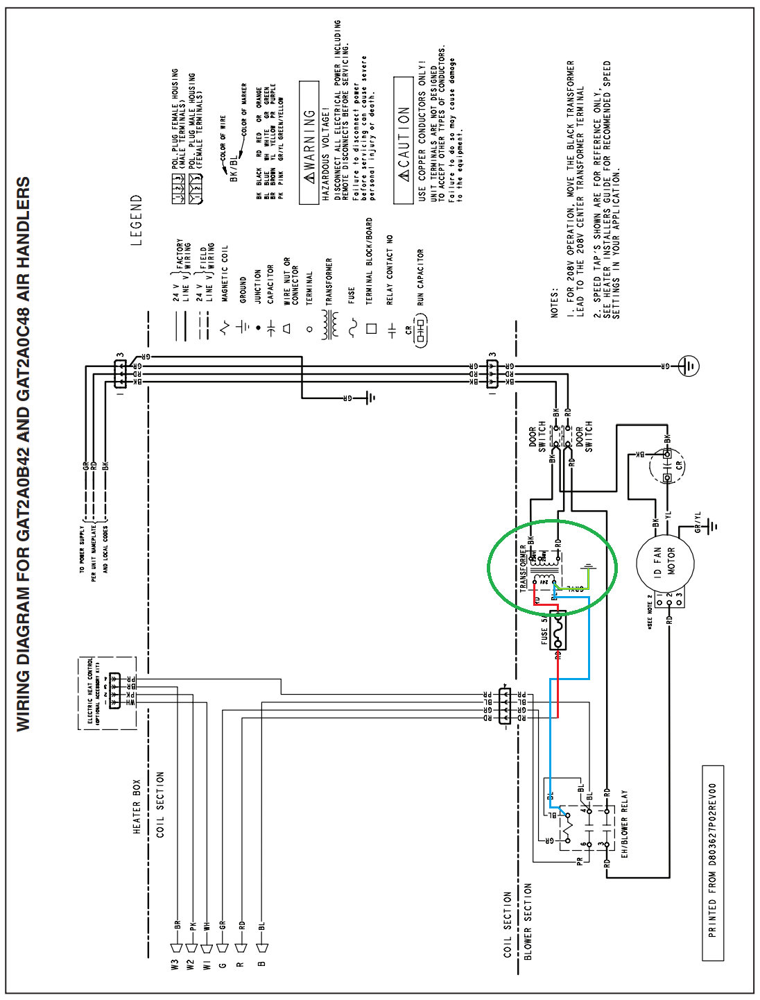 Trane 4ttb3024g1000aa Low Voltage Wiring Diagram