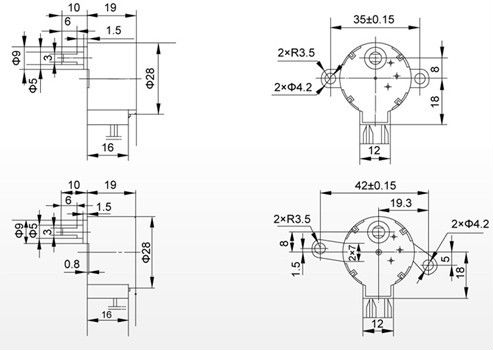 6 Lead 480V Motor Wiring / 3 Phase Wye Motor Drawings #1 - ECN