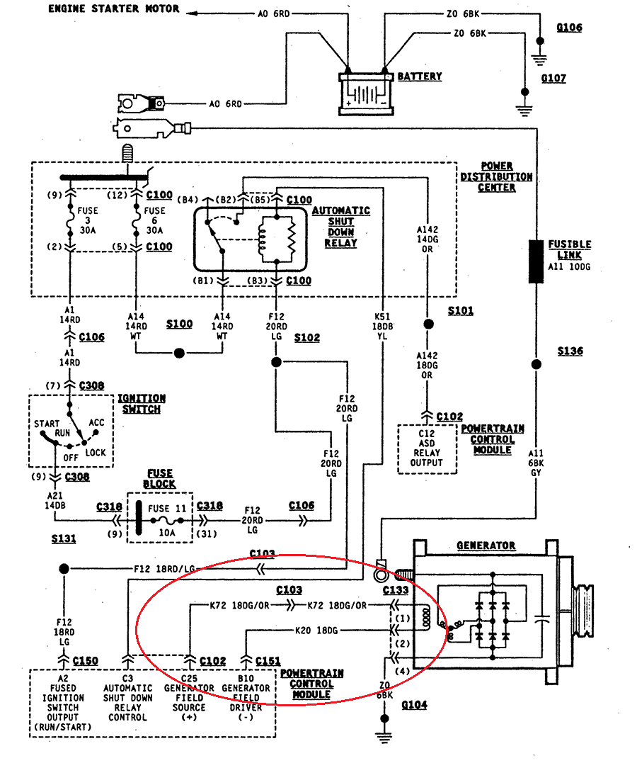 Wiring Diagram Engine Control Module 1995 Jeep Wrangler Mur400