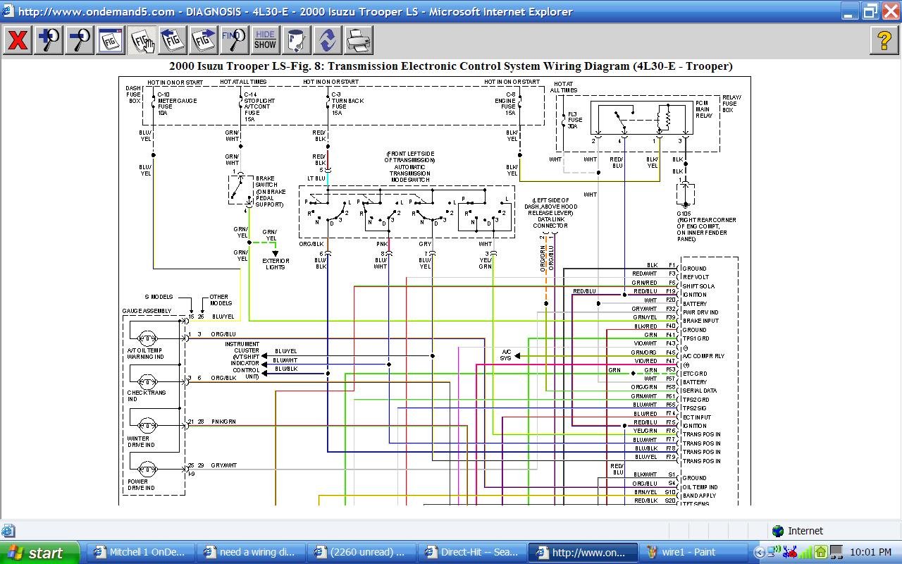 01 isuzu npr headlight wiring diagram