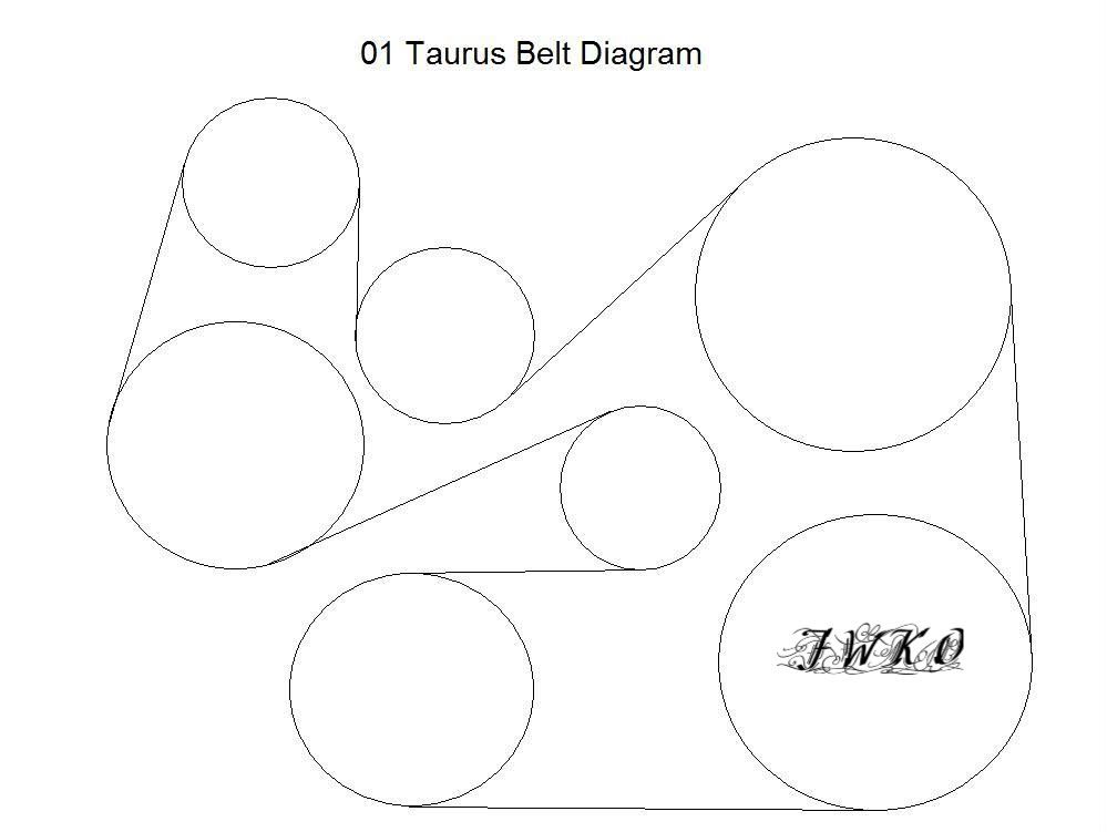 03 ford taurus belt routing