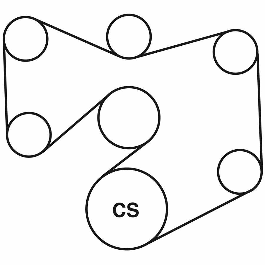 03 ford taurus belt routing