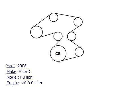 04 ford taurus serpentine belt diagram