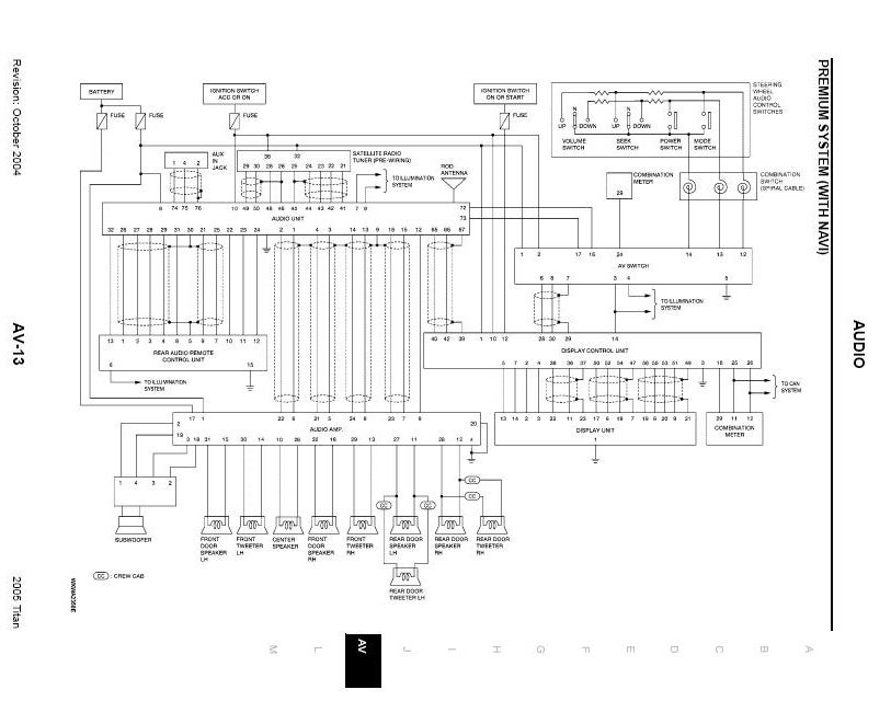 04 nissan titan rockford fosgate colored wiring diagram