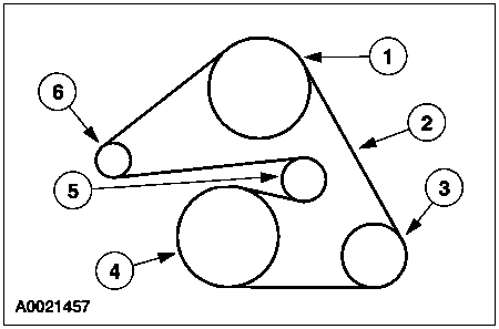 05 ford taurus serpentine belt diagram