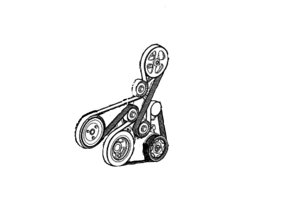 08 dodge avenger belt diagram