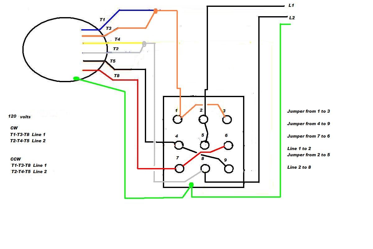 110/220-volt single phase on/off switch wiring diagram