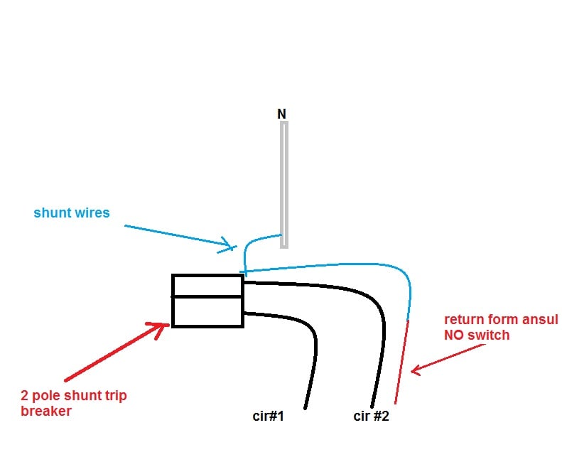 120v shunt trip breaker wiring diagram with control transformer