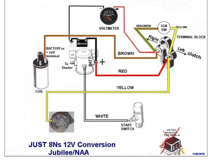 12volt wiring diagram 861 ford tractor