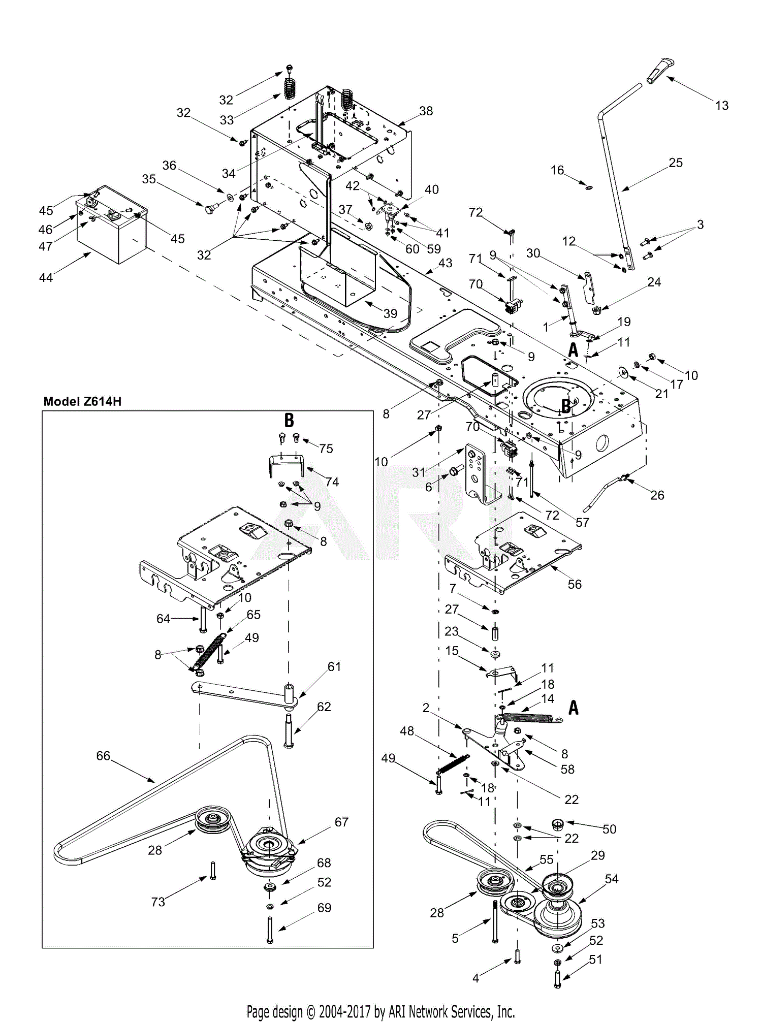 13az614h452 wiring diagram yard-man