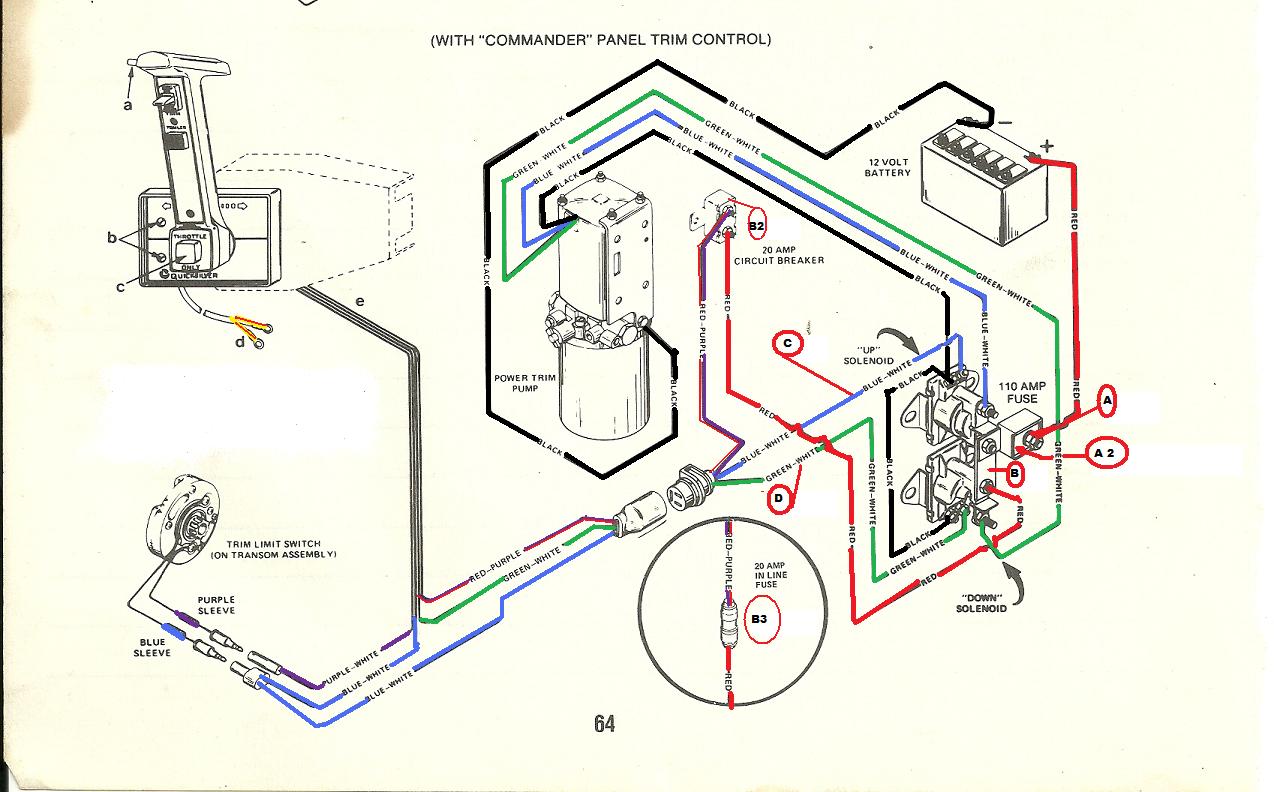 150hp outboard mercury trim wiring diagram