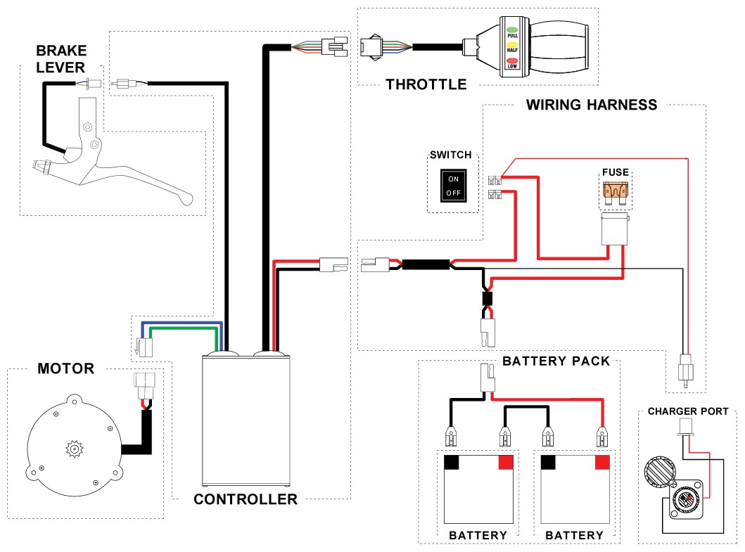 1600w velocifero throttle wiring diagram