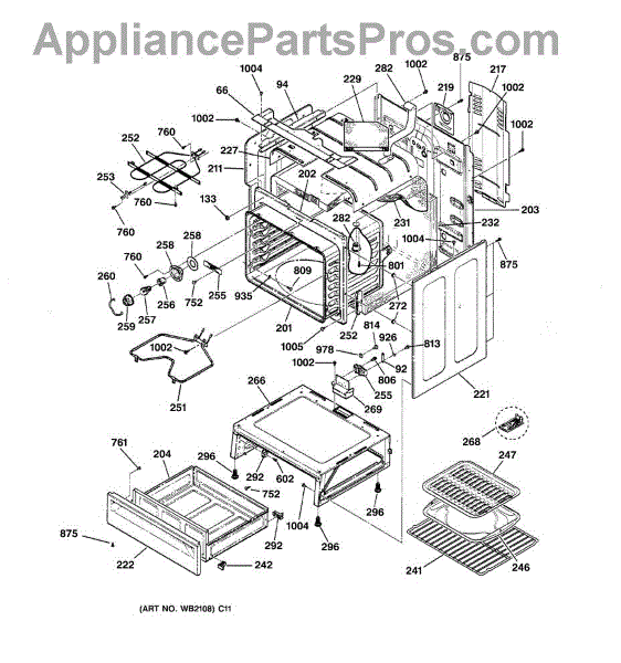 164d3871p001 parts diagram