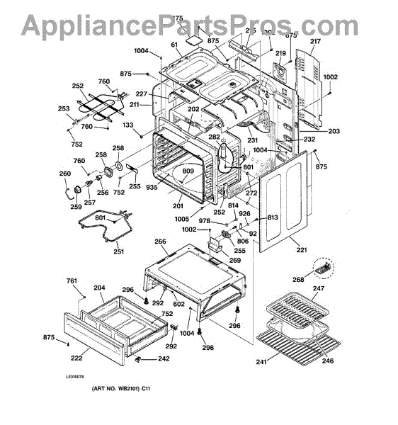 164d3871p001 parts diagram