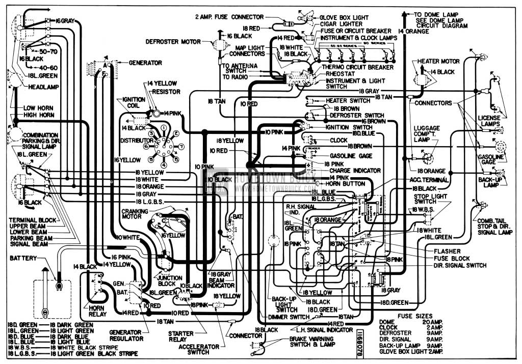 1938 buick 40c wiring diagram