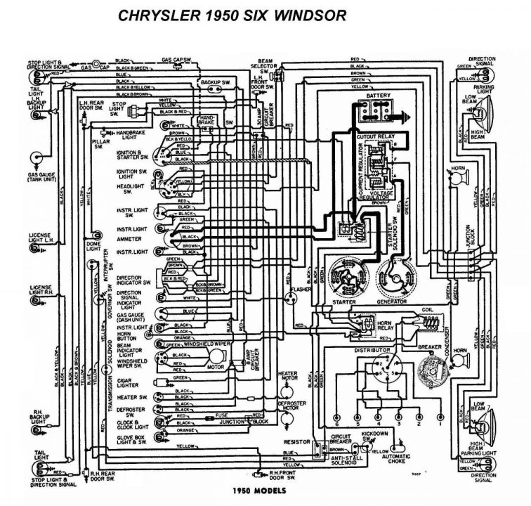 1950 chrysler windsor ignition wiring diagram